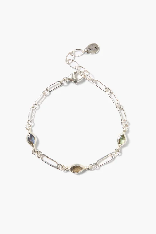 Lydia Bracelet Silver Labradorite