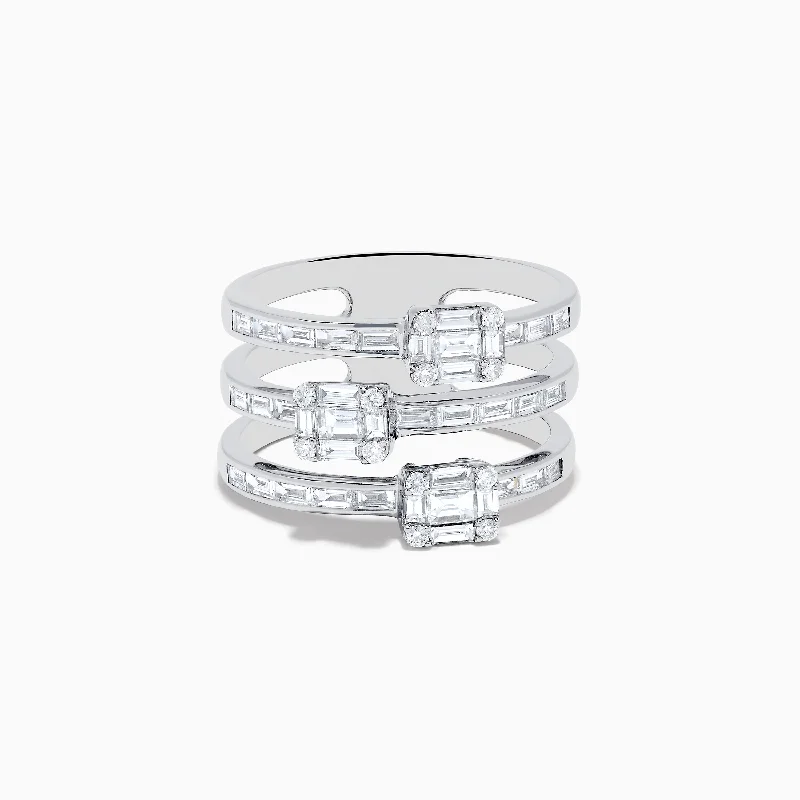 Classique 14K White Gold Diamond Ring 1.00 TCW