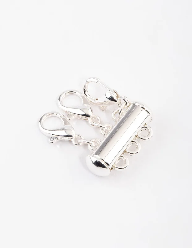 Silver Magnetic Three Necklace Separator