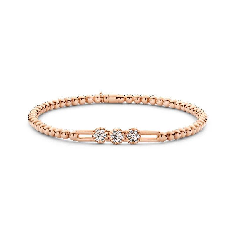 Pave Cluster Tresore Slide Bracelet