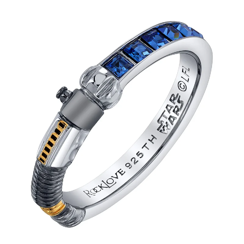 Star Wars X RockLove Obi-Wan Kenobi Crystal Lightsaber Ring