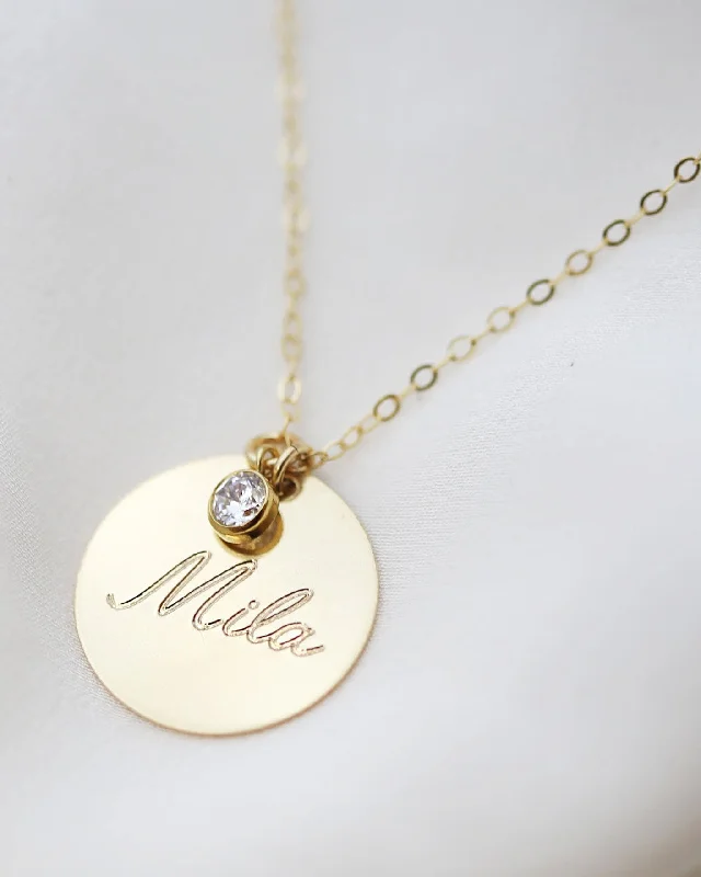 Name Disc Necklace