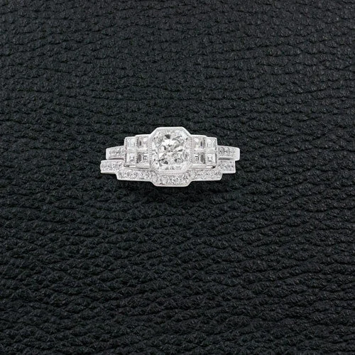 Diamond Engagement & Wedding Ring Set