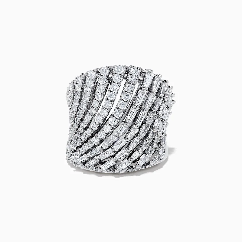 Pave Classica 14K White Gold Diamond Statement Ring 2.36 TCW