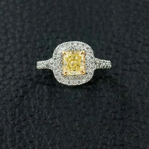 Radiant Yellow Diamond Ring