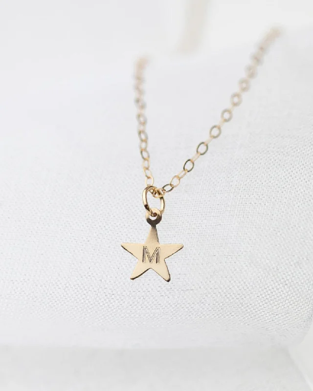 14K Gold Star Necklace