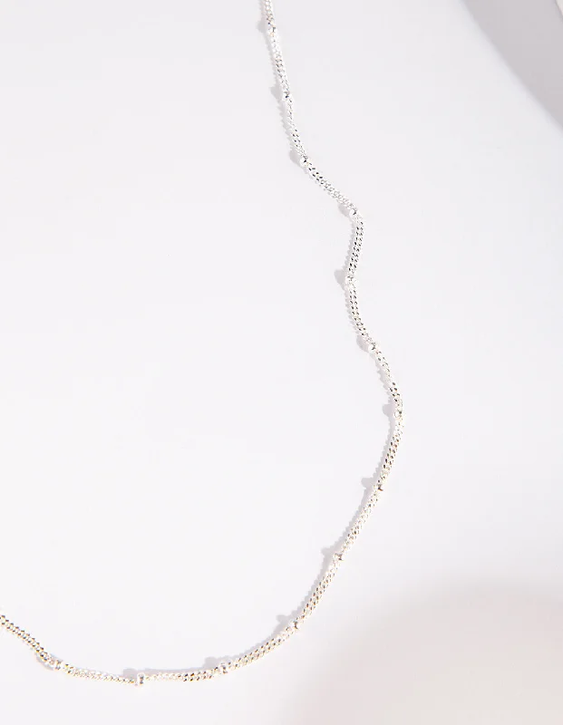 Sterling Silver Ball Chain Necklace