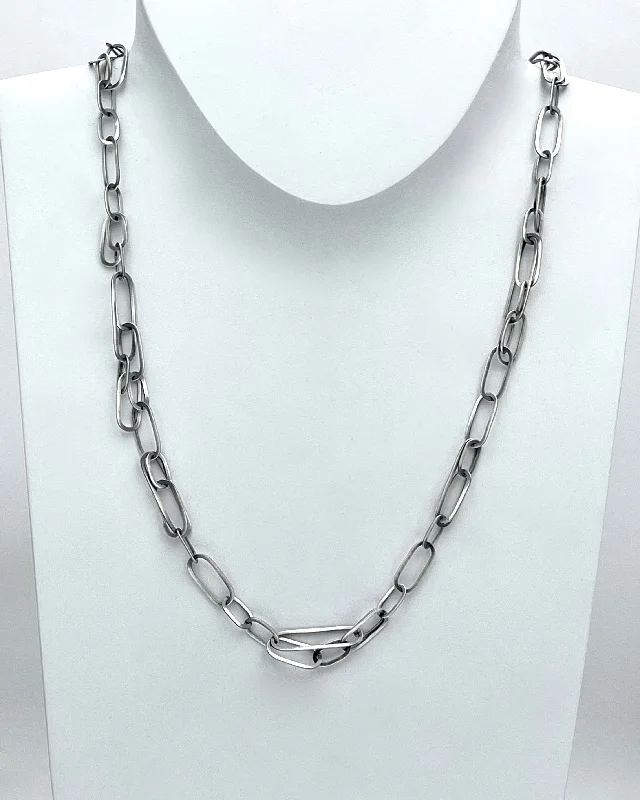 Heather Guidero Carved Oval Tangle Necklace