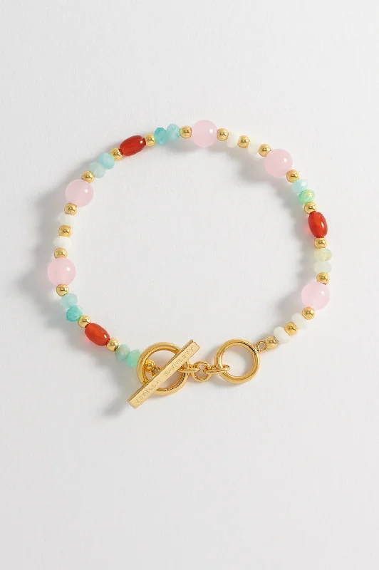 Gemstone T-Bar Bracelet