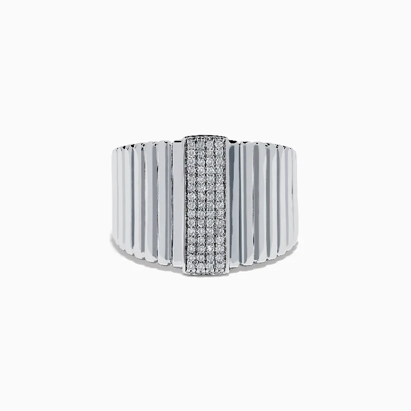 925 Sterling Silver Diamond Band Ring