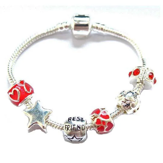 Children's Best Friend 'You Are a Star' Silver Plated Charm Bead Bracelet