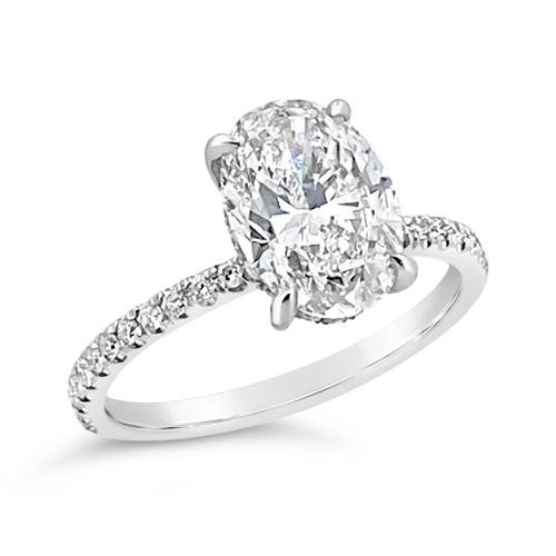 Oval Diamond Engagement Ring