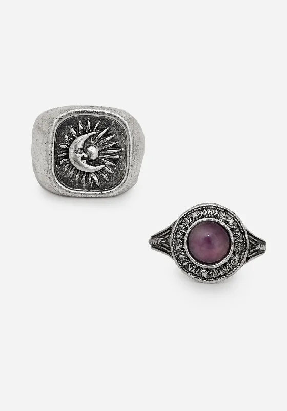 Eclipse Gem Ring Set