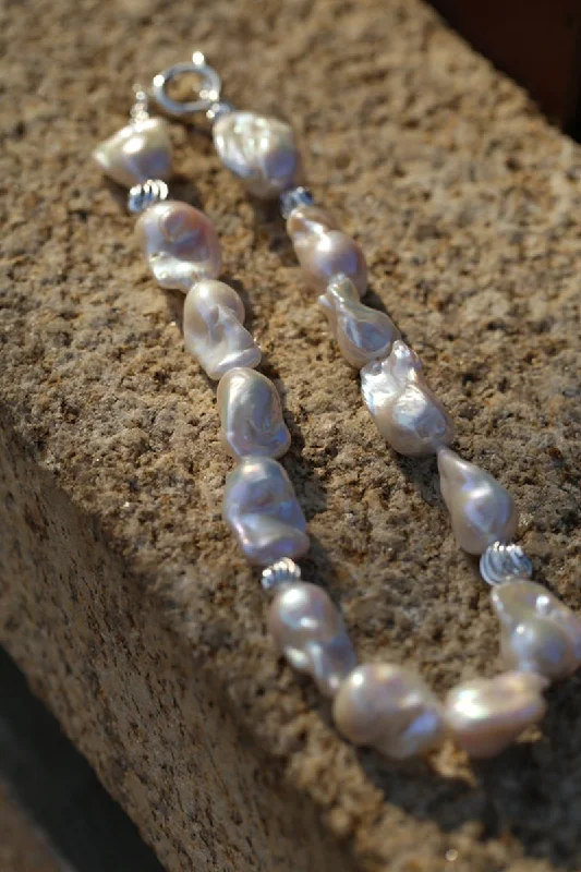 Elegant Baroque Pearl Classic  Choker Necklace