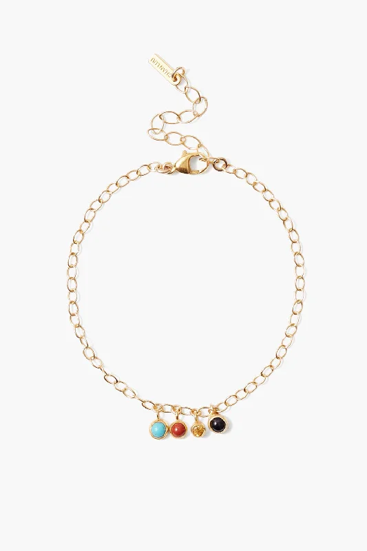 Delilah Charm Bracelet Multi Mix