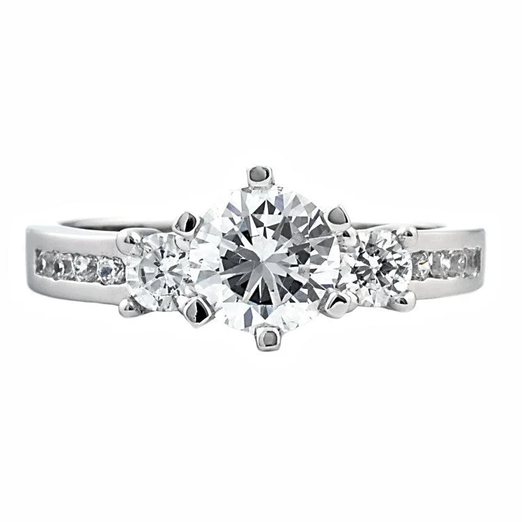 Lakoda E: PPF 1.04ct Russian Ice Diamond CZ Engagement Band Ring