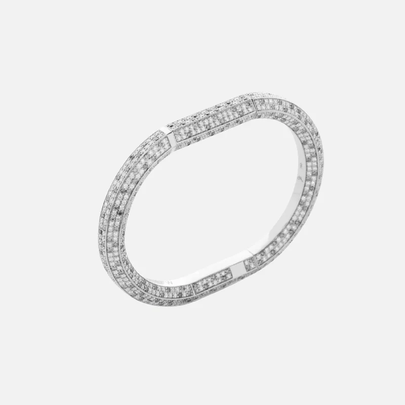 Vault Pavè, 18k White Gold