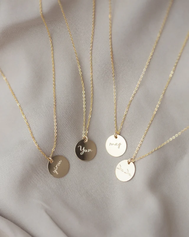 Name Disc necklace