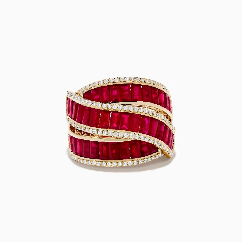 Ruby Royale 14K Yellow Gold Ruby and Diamond Ring