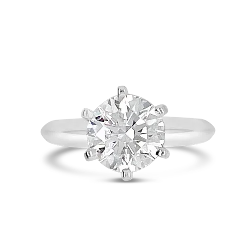 Six Prong Solitaire Diamond RIng