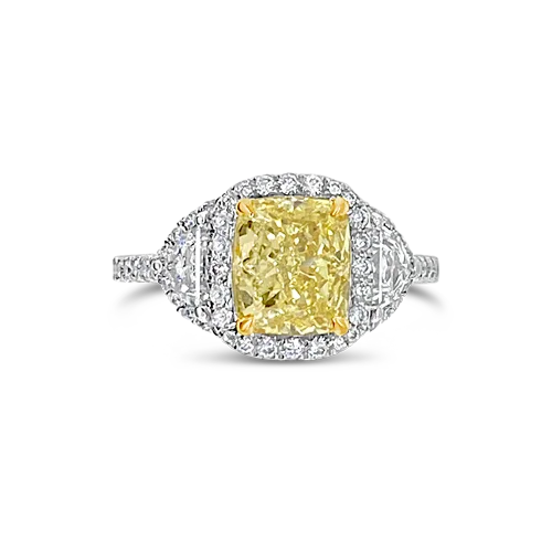 Fancy Yellow Diamond Engagement Ring